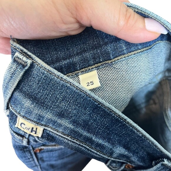 Citizens of Humanity Rocket Crop High Rise Jeans Carmel Blue Women’s Size 25 - Picture 11 of 13